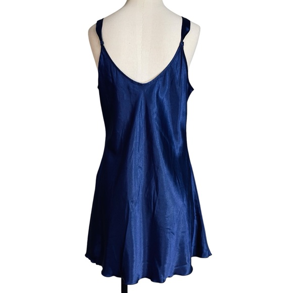 Vintage Blue Slip Dress Lingerie - Picture 4 of 6